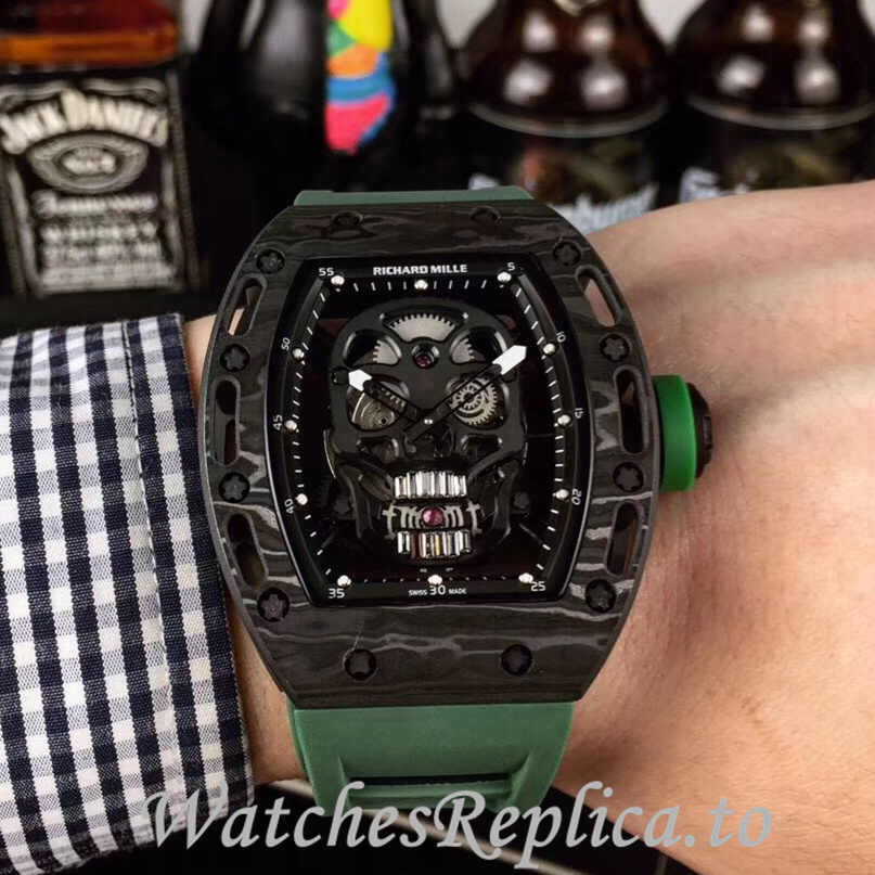 Richard Mille Replica RM052 Rubber strap 50MM - WatchesReplica.is