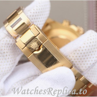 Swiss Rolex Yacht Master Replica 116680-0002 Yellow Gold strap 44MM - WatchesReplica.is