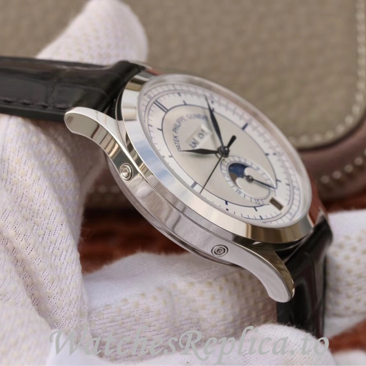 Patek Philippe Replica Complications 5396 Leather strap 38.5MM - WatchesReplica.is