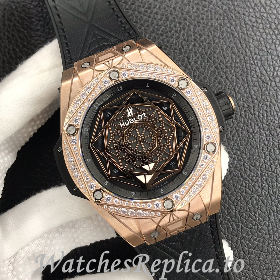 Hublot Replica Big Bang Series Tattoo Rubber strap 45MM - WatchesReplica.is