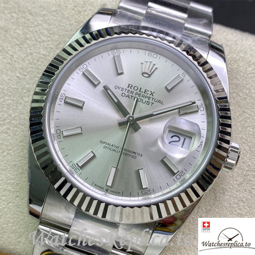 Swiss Rolex Datejust 126334 Replica Stainless steel strap 41MM - WatchesReplica.is