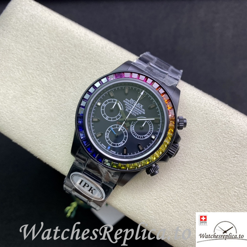 Swiss Rolex Daytona 116598RBOW Replica Stainless steel strap 40MM - WatchesReplica.is