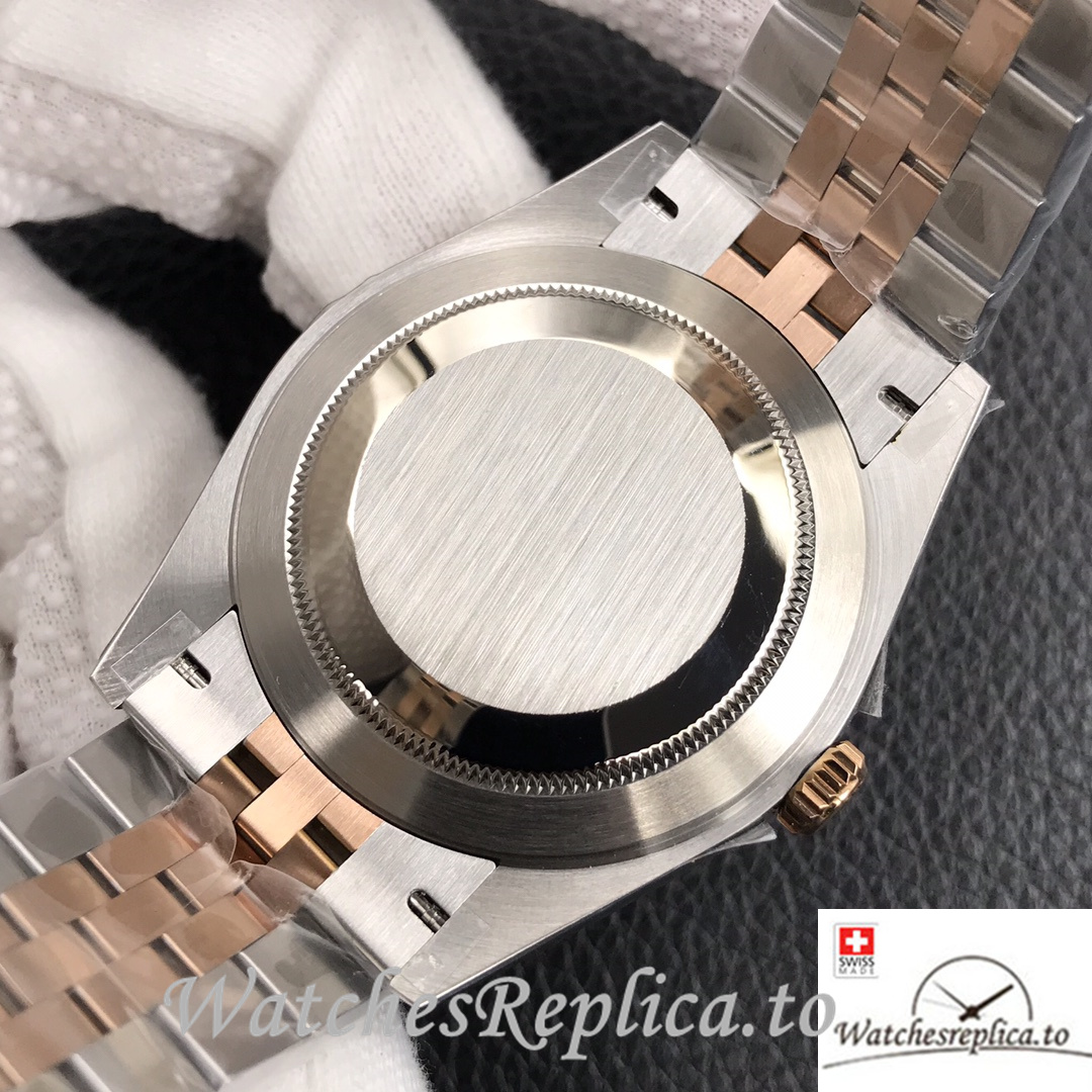 Swiss Rolex Datejust Replica Stainless steel strap 41MM Mother of pearl Dial - WatchesReplica.is