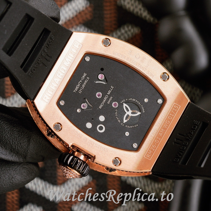 Richard Mille Replica RM26-01 Rubber strap 50MM - WatchesReplica.is