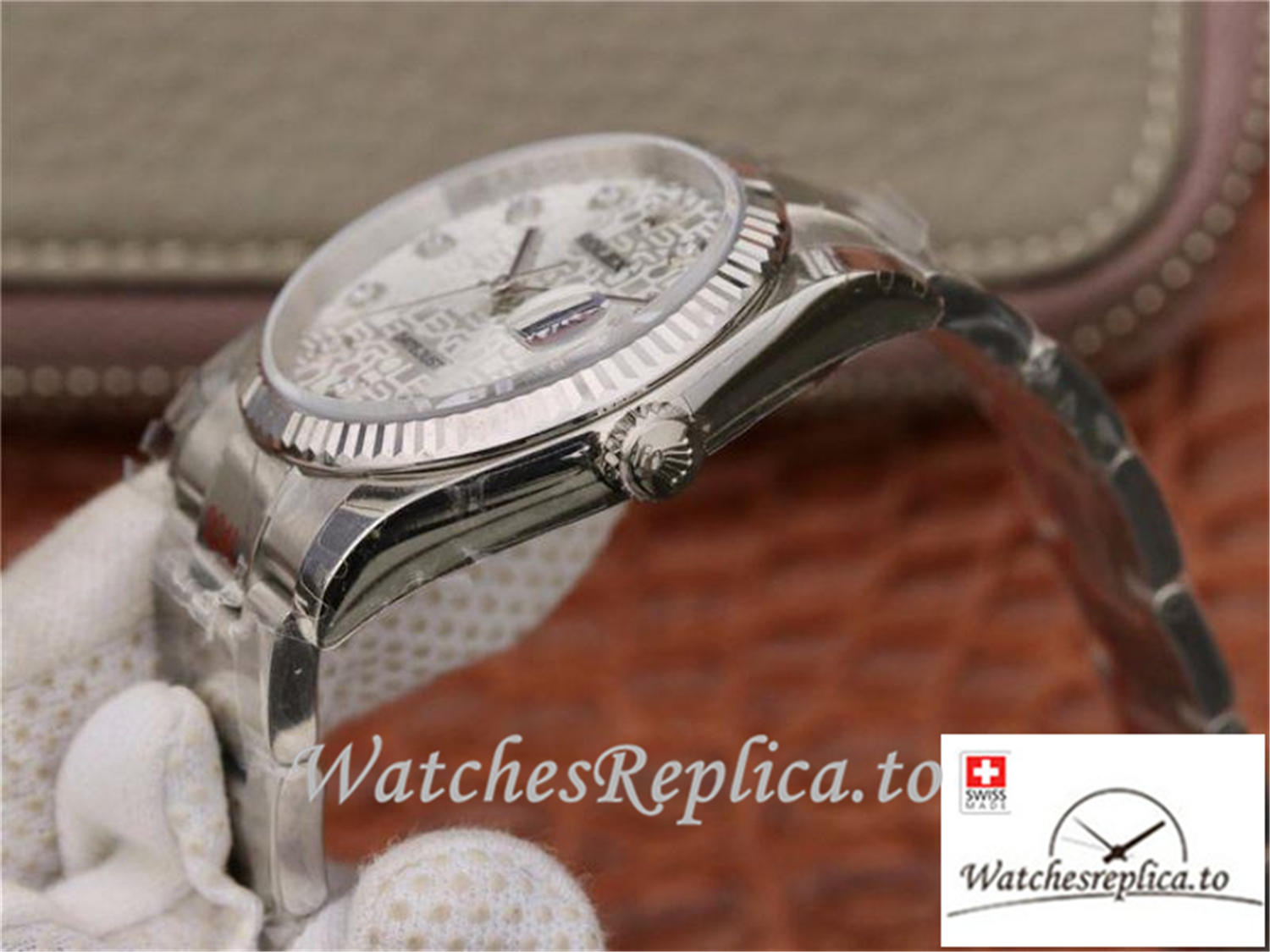 Swiss Rolex Datejust Replica 116234 011 Silver Dial 36MM - WatchesReplica.is
