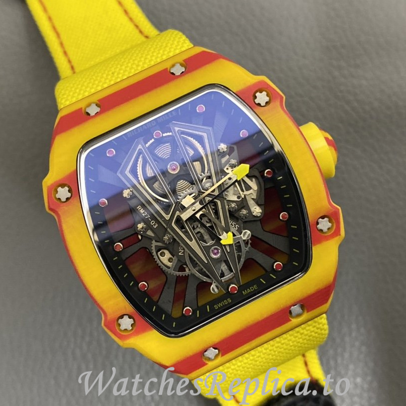 Richard Mille Replica RM27-03 Canvas strap 48MM - WatchesReplica.is
