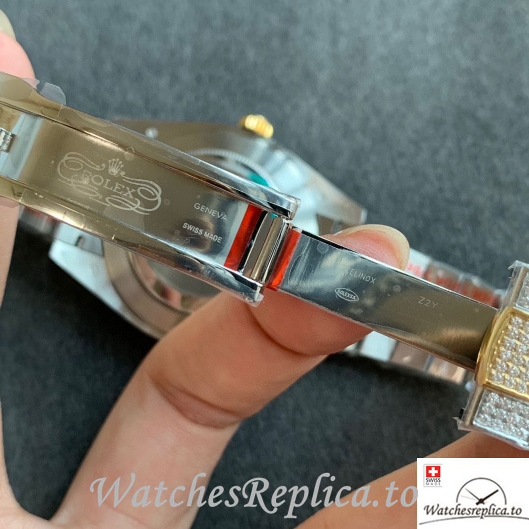 Swiss Rolex Datejust Replica Stainless steel strap 41MM - WatchesReplica.is
