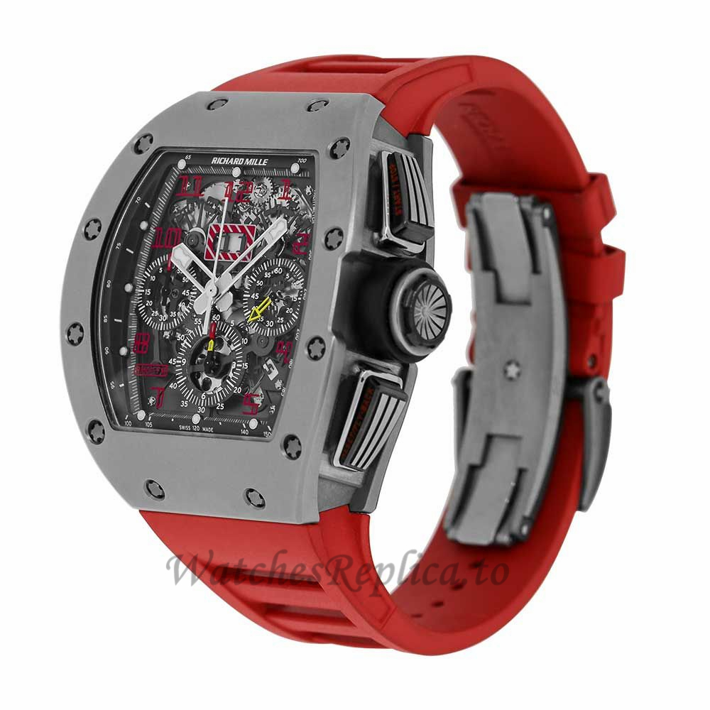 Richard Mille Replica Felipe Massa Titanium Chronograph 49MM Watch M01107005 - WatchesReplica.is