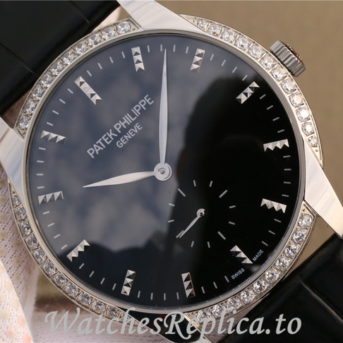 Patek Philippe Replica Calatrava 7122R-001 Leather strap 38MM - WatchesReplica.is