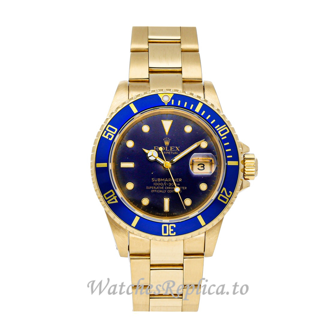 Rolex Replica Submariner 16808 Blue Dial - WatchesReplica.is