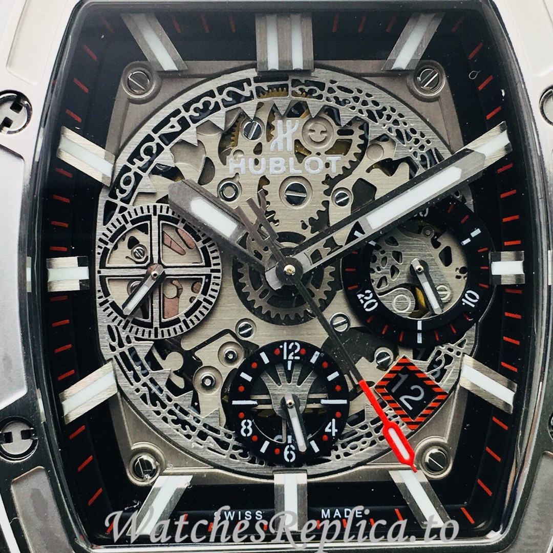 Hublot Replica SPIRIT OF BIG BANG Leather strap 42MM - WatchesReplica.is