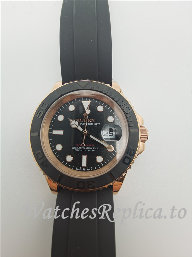 Swiss Rolex Yacht Master Replica 116655 001 Black Bezel 40MM - WatchesReplica.is