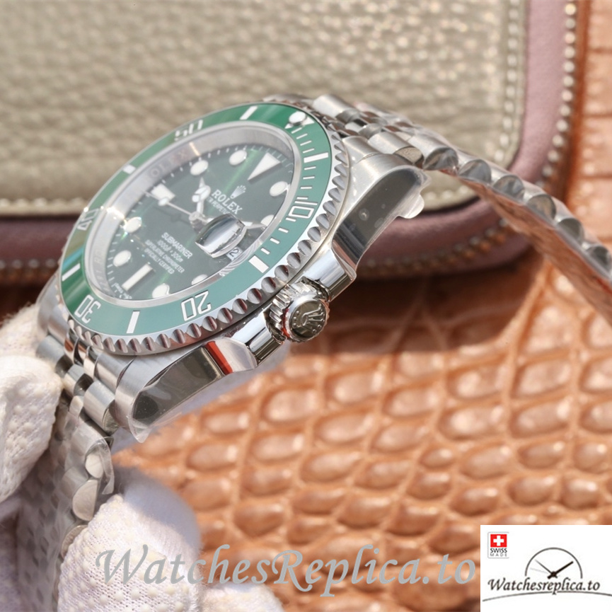 Swiss Rolex Submariner 116610LV Stainless steel strap 40MM - WatchesReplica.is