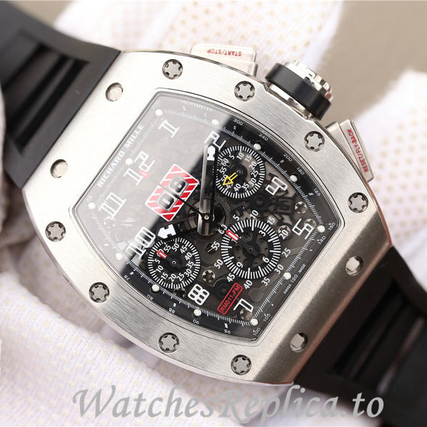 Richard Mille Replica RM011 Rubber strap 50MM - WatchesReplica.is