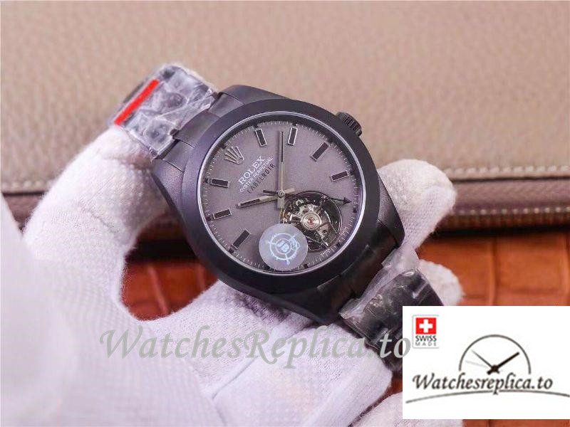 Swiss Rolex Milgauss Base 116400 Label Noir Design Replica LNT01HS-001 Black Bezel 40MM - WatchesReplica.is