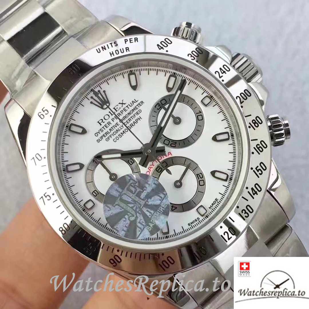 Swiss Rolex Daytona Replica 116520 Stainless steel strap 40MM - WatchesReplica.is