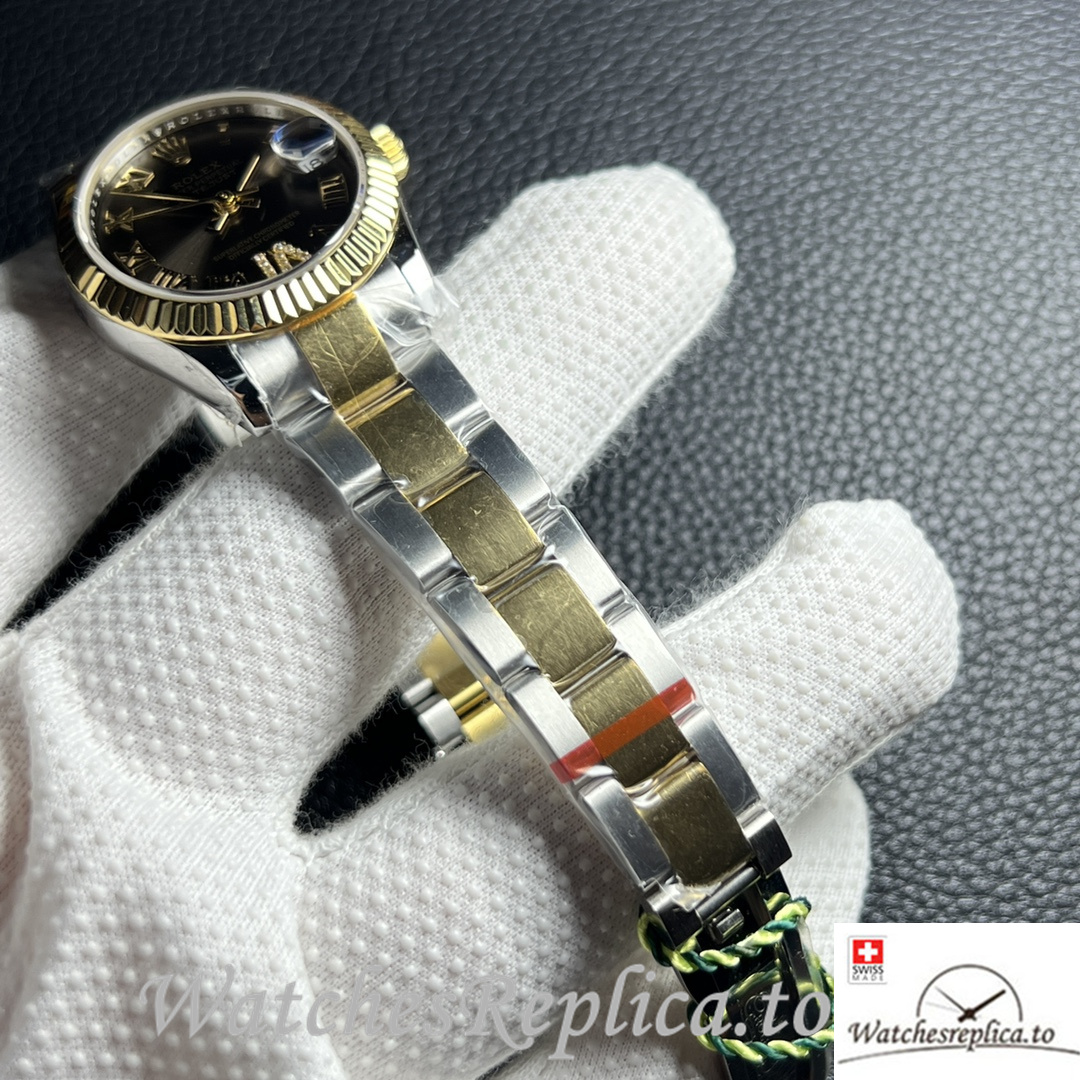 Swiss Rolex Datejust 178383 Replica Stainless steel strap 31MM - WatchesReplica.is