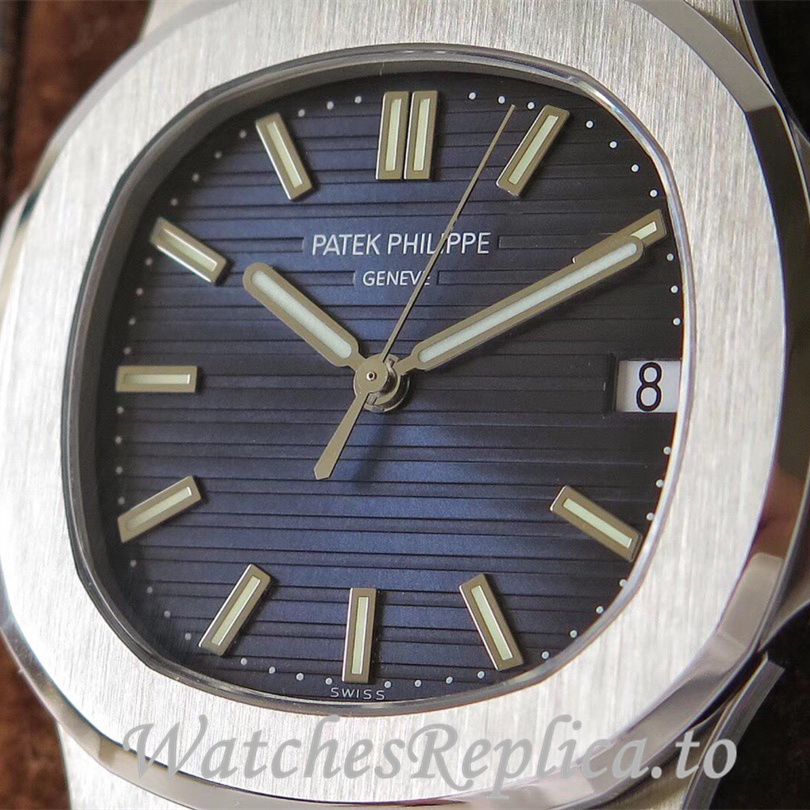 Patek Philippe Replica Nautilus Stainless steel strap 40MM - WatchesReplica.is