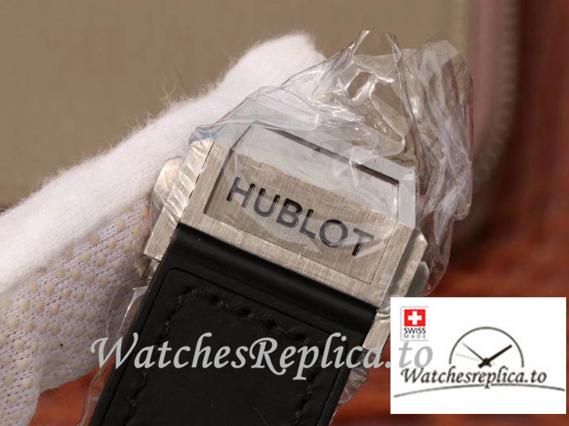 Swiss Hublot Big Bang Sang Bleu Titanium Replica 415.NX.1112.VR.MXM16 Black Strap 45MM - WatchesReplica.is