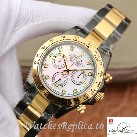 Swiss Rolex Daytona Replica 116598RBOW Stainless steel strap 40MM - WatchesReplica.is