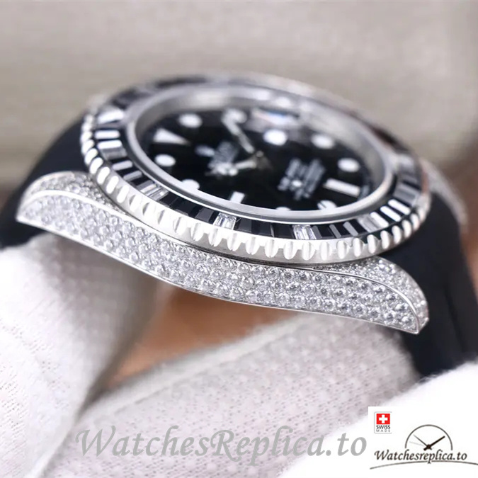 Swiss Rolex Submariner Replica 116610LV Rubber strap 40MM - WatchesReplica.is