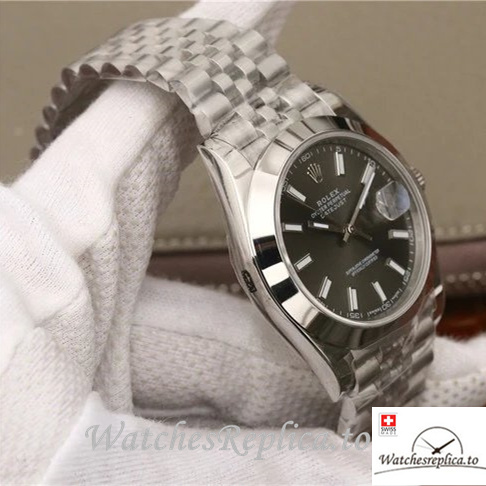 Swiss Rolex Datejust Replica 126300-0008 Stainless steel strap 41MM - WatchesReplica.is