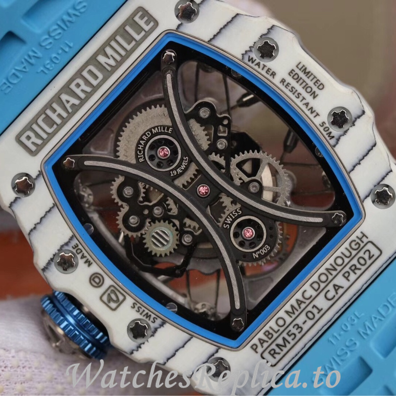 Richard Mille Replica RM53-01 Rubber strap 50MM - WatchesReplica.is