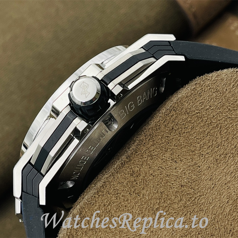 Hublot Replica Big Bang Sang Bleu II Rubber strap 45MM - WatchesReplica.is