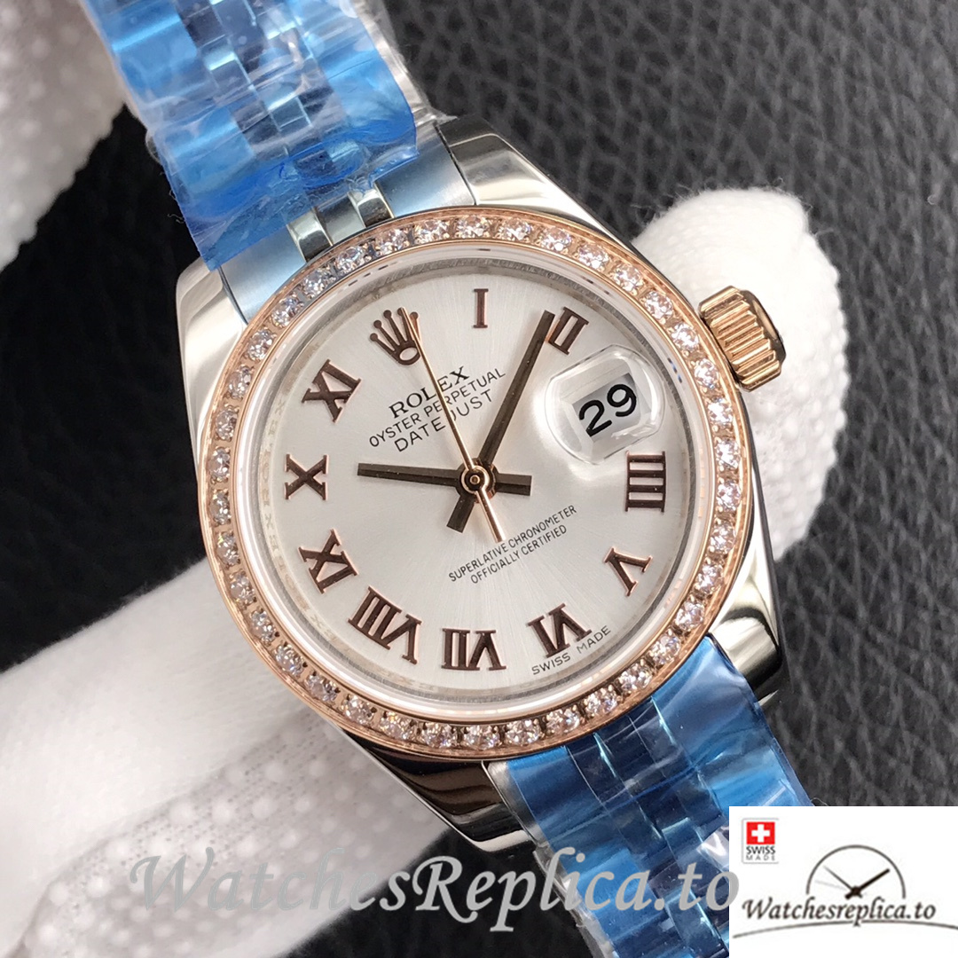 Swiss Rolex Datejust Replica 279381 Stainless steel strap 28MM - WatchesReplica.is