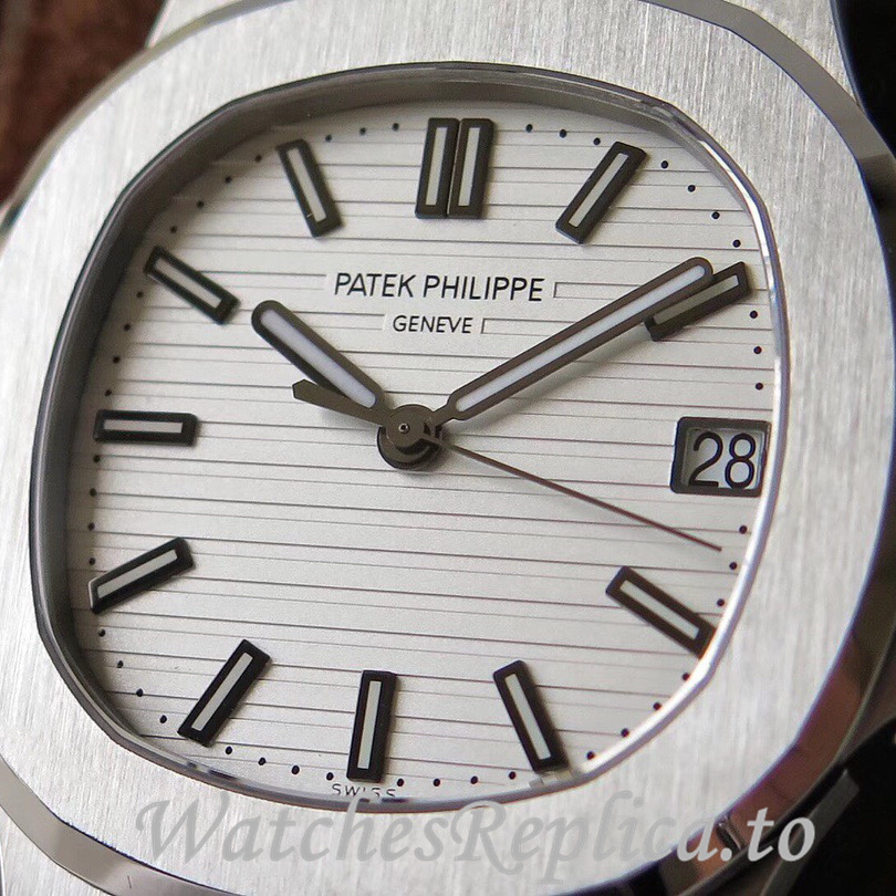 Patek Philippe Replica Nautilus Stainless steel strap 40MM - WatchesReplica.is