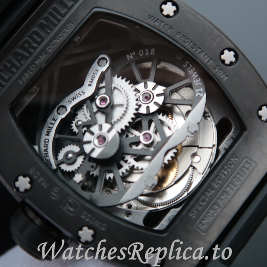 Richard Mille Replica RM053 Rubber strap 50MM - WatchesReplica.is