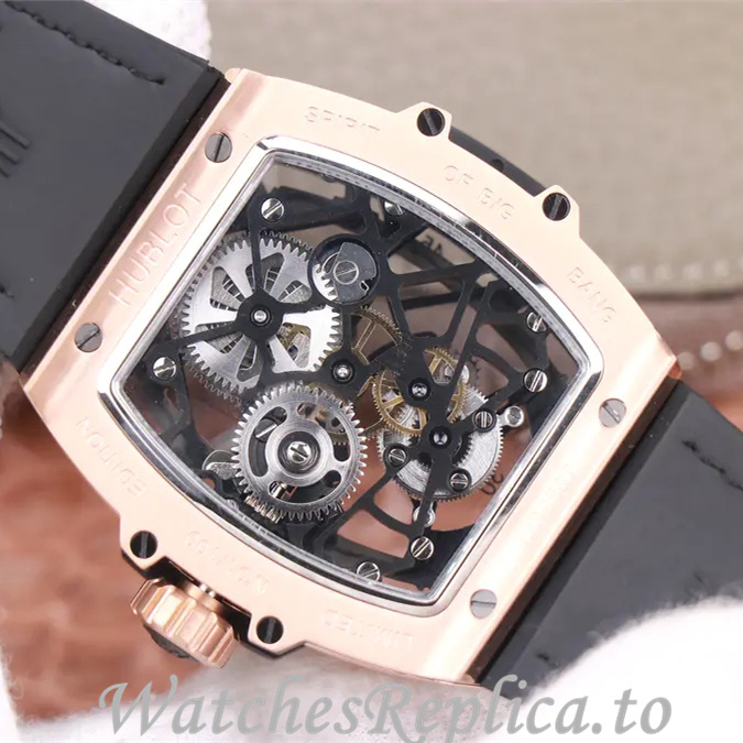 Hublot Replica MASTERPIECE Series Leather strap 45MM - WatchesReplica.is