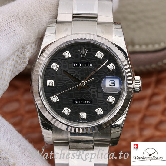 Swiss Rolex Datejust 116234-0122 Stainless steel strap 36MM - WatchesReplica.is