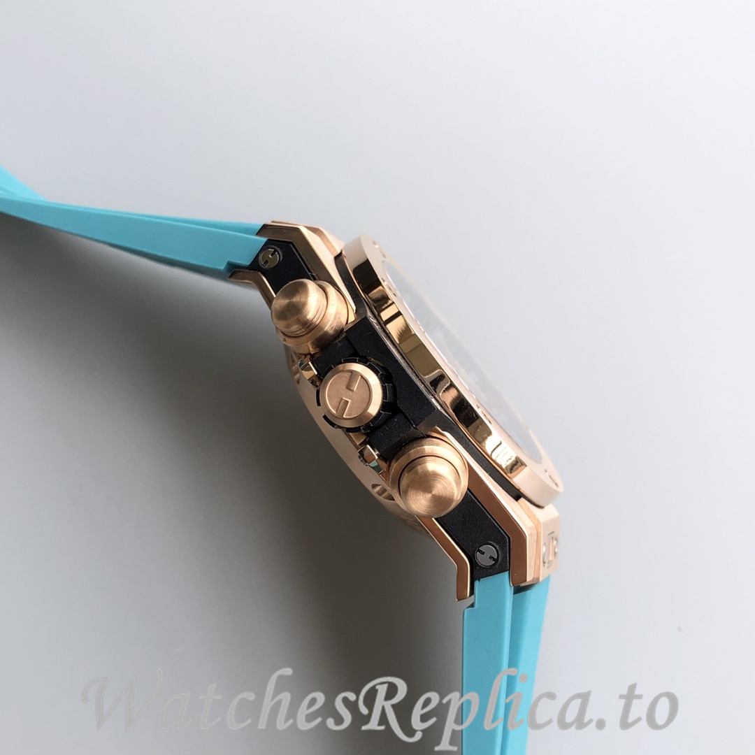 Hublot Replica Paraiba BIG BANG series Rubber strap 45MM - WatchesReplica.is