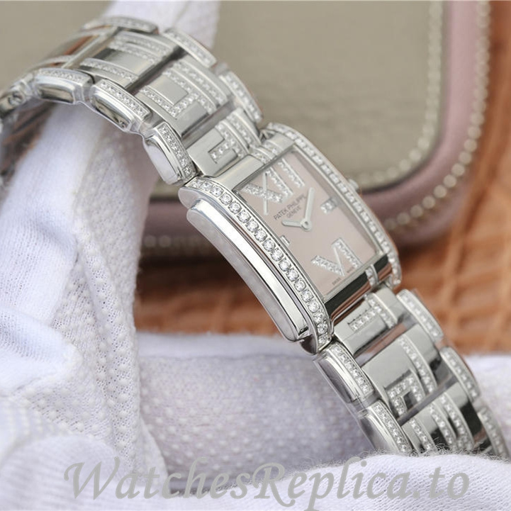 Patek Philippe Replica Twenty-4 4909 White Gold strap 26.3MM - WatchesReplica.is