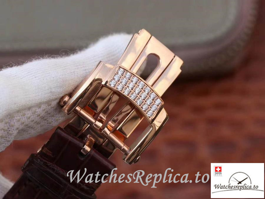 Swiss Patek Philippe Nautilus Jumbo Replica 5711 002 Brown Strap 40MM - WatchesReplica.is