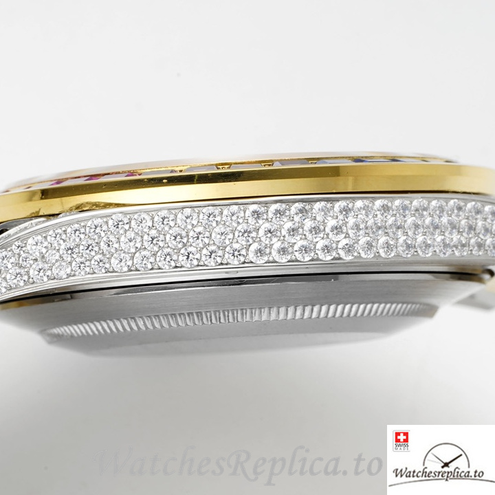 Swiss Rolex Datejust Replica 1263341 0018 Stainless steel strap 41MM Yellow Gold - WatchesReplica.is