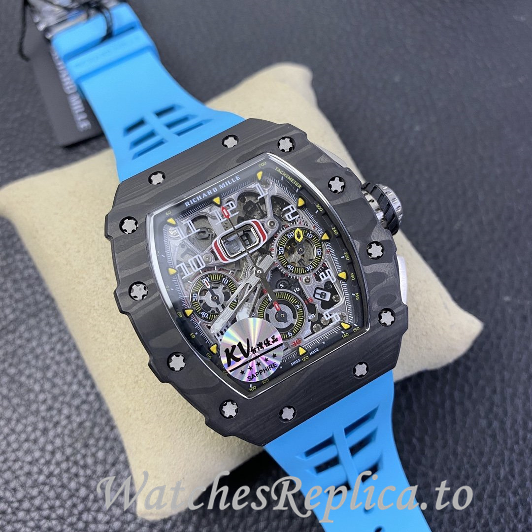 Richard Mille Replica RM-011 Rubber strap 50MM - WatchesReplica.is