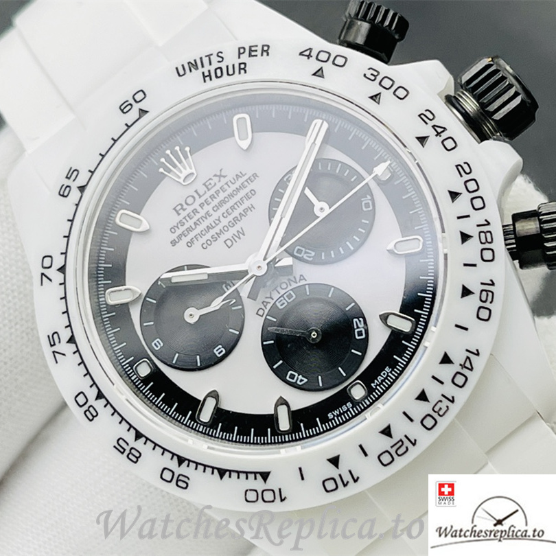 Swiss Rolex Daytona Replica Rubber strap 40MM - WatchesReplica.is