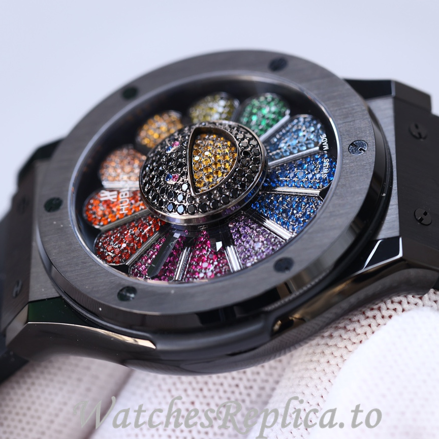 Hublot Replica 507.CX.9000.RX.TAK21 Rubber strap 45MM - WatchesReplica.is