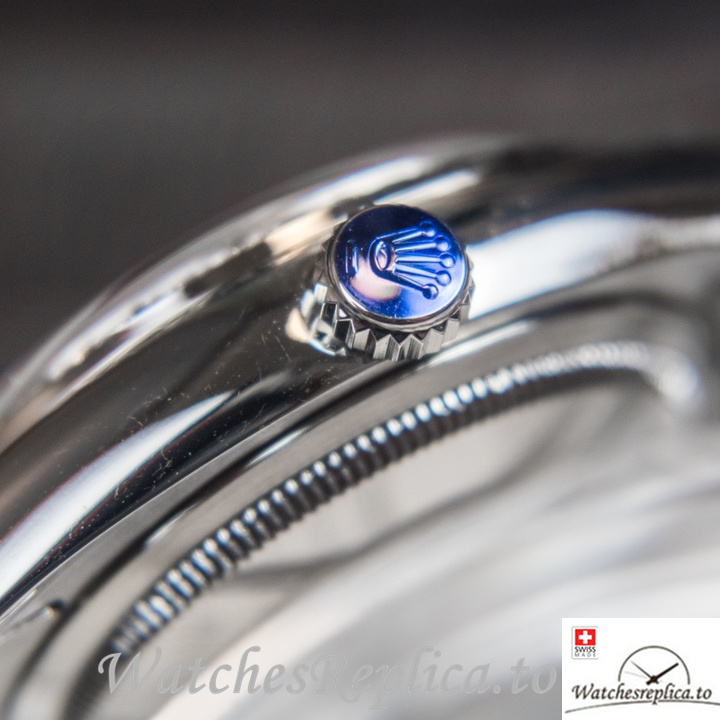 Swiss Rolex Day Date Replica Stainless steel strap 40MM - WatchesReplica.is