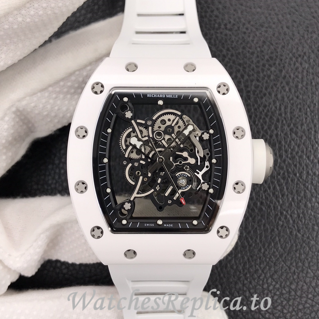Richard Mille Replica RM055 Rubber strap 50MM - WatchesReplica.is