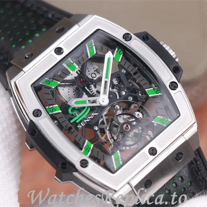 Hublot Replica MASTERPIECE Series Leather strap 45MM - WatchesReplica.is