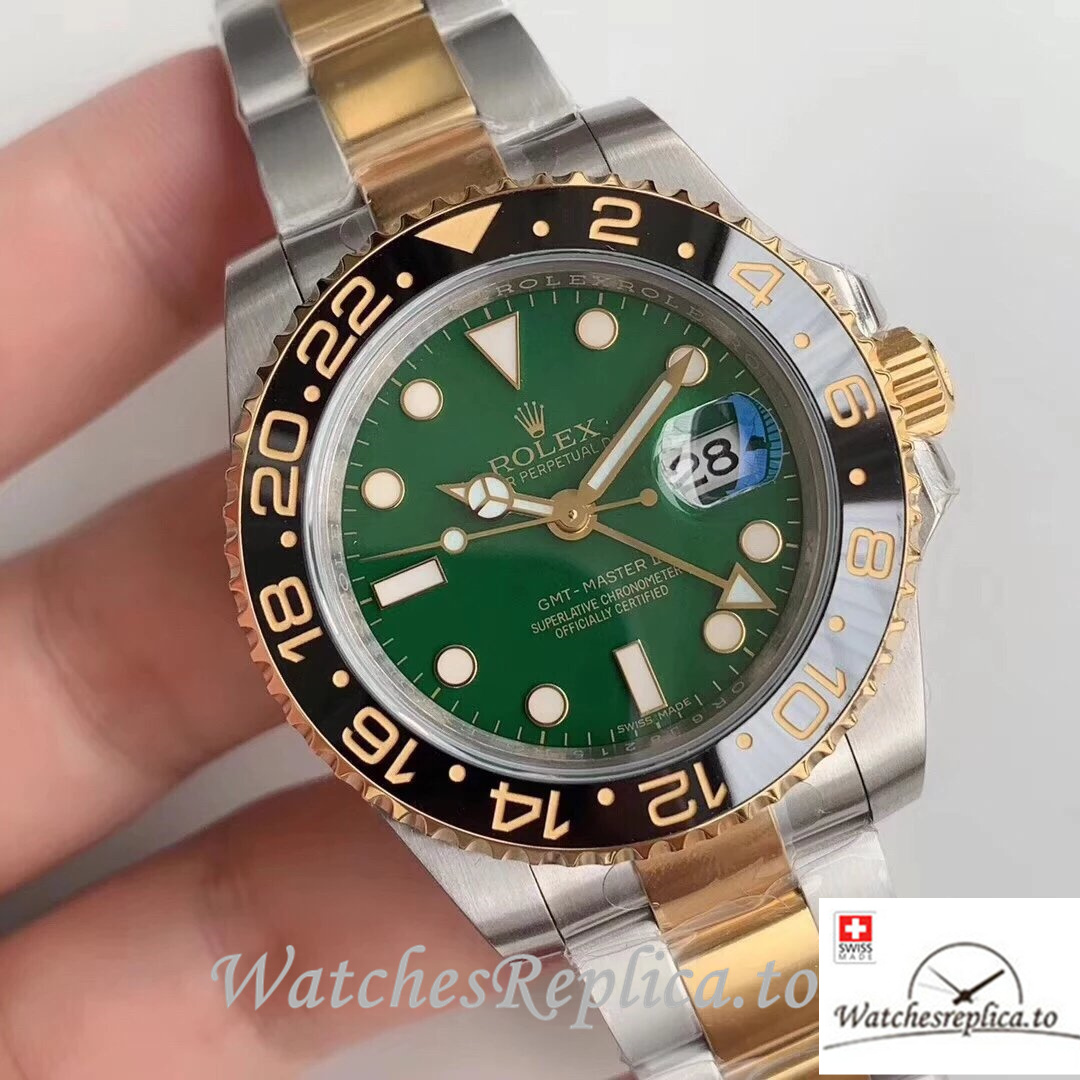 Swiss Rolex GMT-Master Replica 116713 Stainless steel strap 40MM - WatchesReplica.is