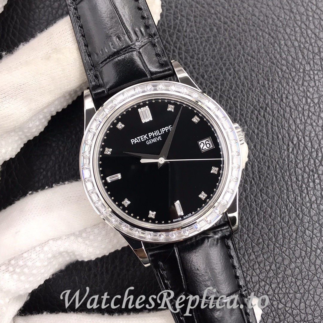 Patek Philippe Replica 5298P Leather strap 38MM - WatchesReplica.is