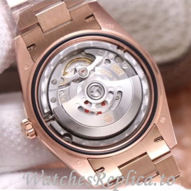 Swiss Rolex Day Date Replica 228345 Rose Gold strap 40MM - WatchesReplica.is
