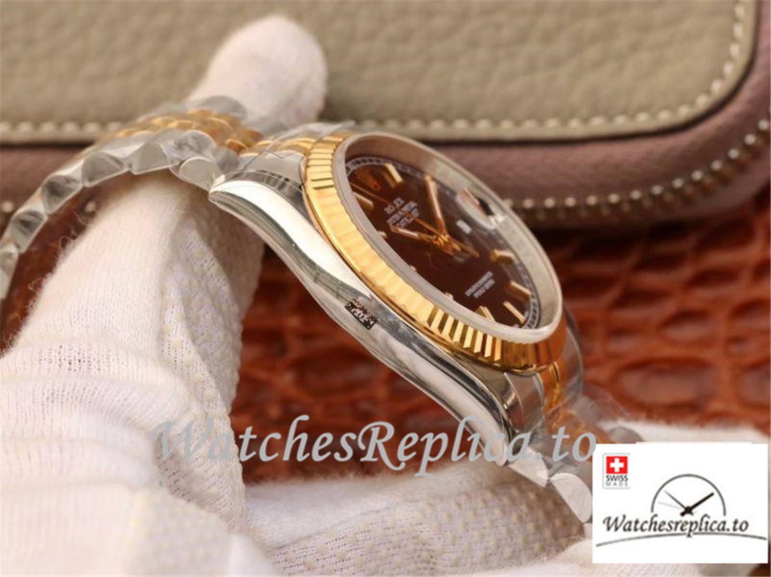 Swiss Rolex Datejust Replica 126233 Black Dial 36MM - WatchesReplica.is