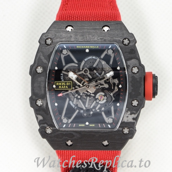 Richard Mille Replica RM35-01 Canvas strap 50MM - WatchesReplica.is
