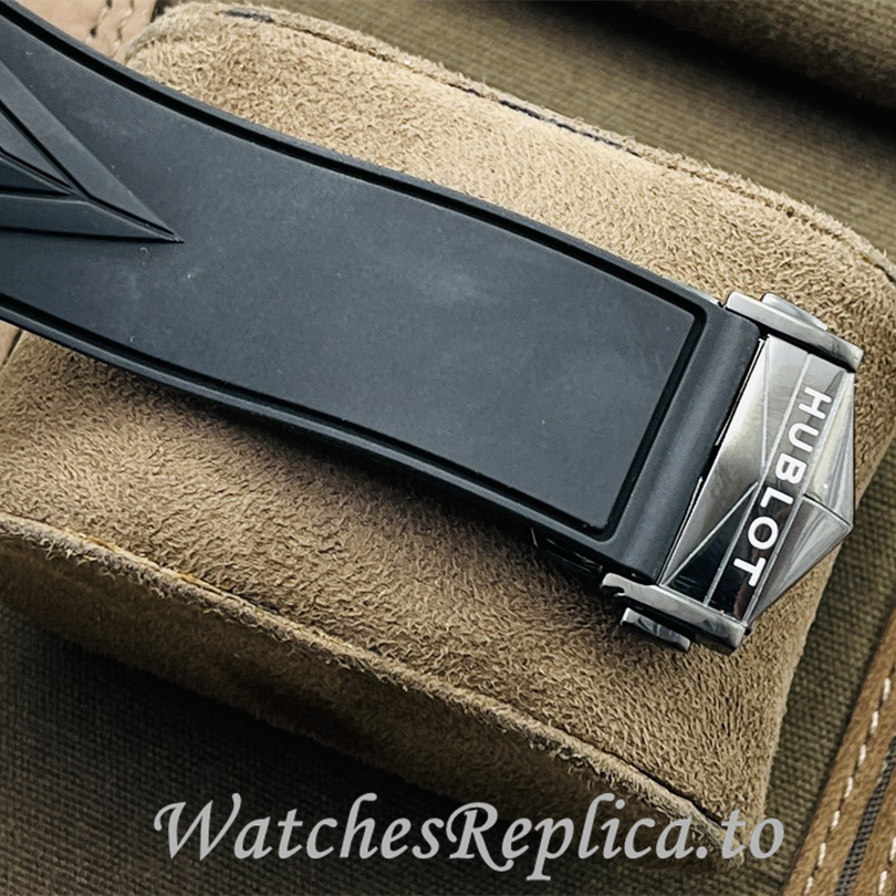Hublot Replica Big Bang Sang Bleu II Rubber strap 45MM - WatchesReplica.is