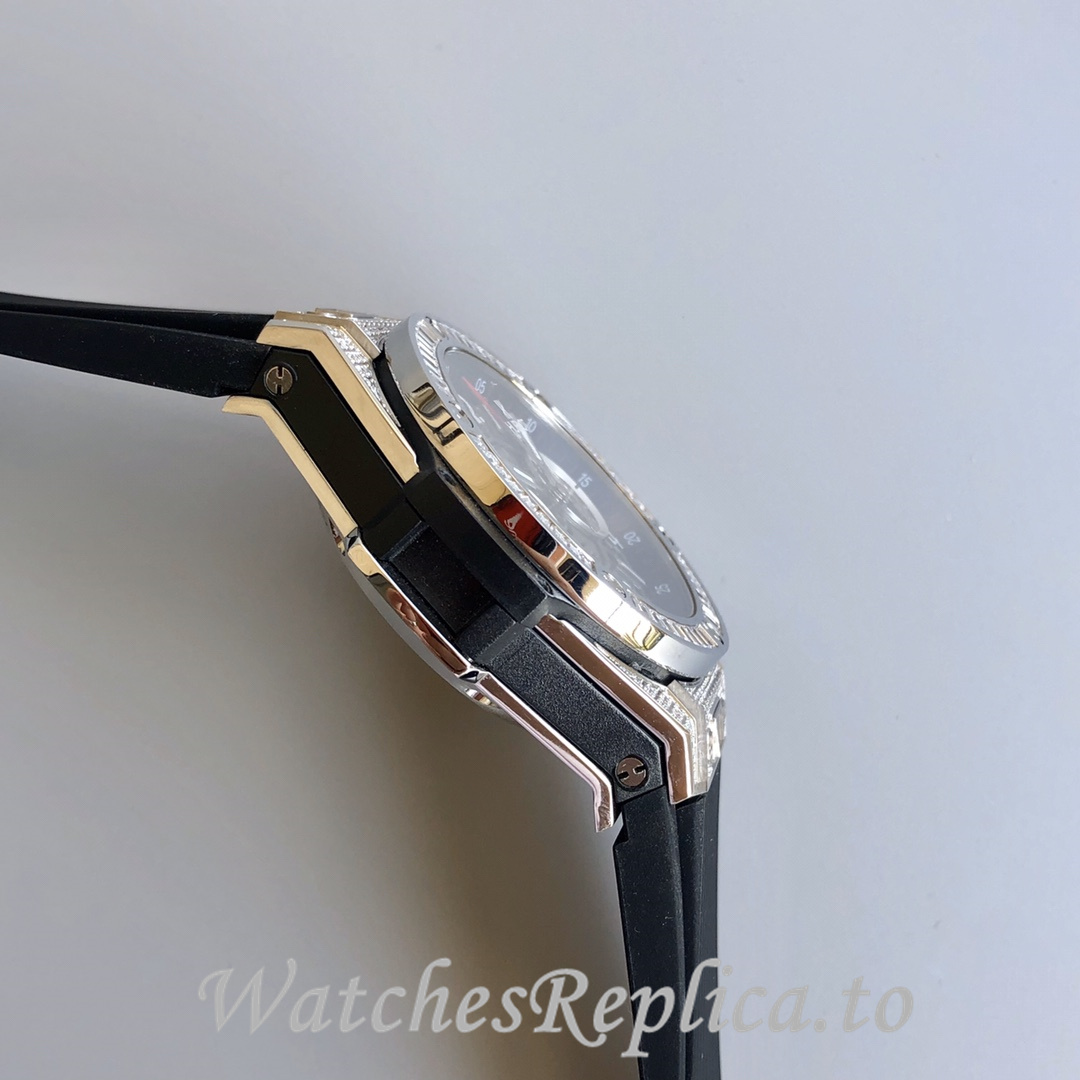 Hublot Replica Big Bang Gypsophila Chronograph v2 Rubber strap 45MM - WatchesReplica.is